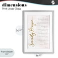 thumbnail image 4 of Stupell Industries Shabby Chic Serenity Prayer Scripture Gray Framed Print Under Glass, 14 x 20, by Anna Quach, 4 of 8