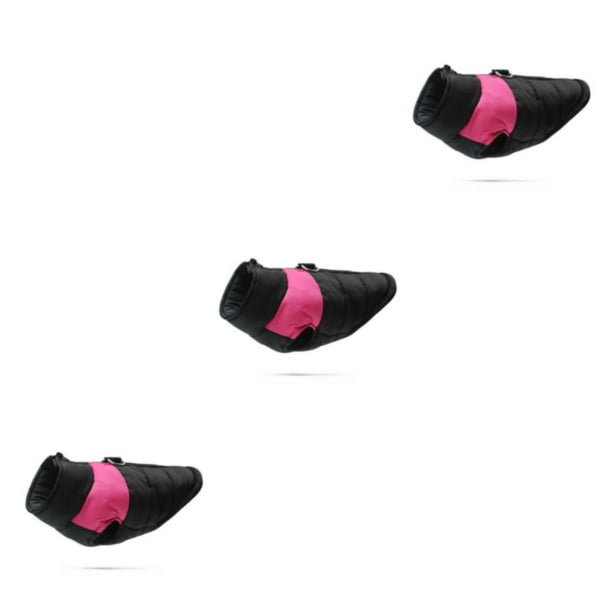 Methold Abrigo de invierno para mascotas de poliéster Chaqueta resistente al viento y al agua para amigos peludos Cómodo y transpirable rosa Type1 NO1