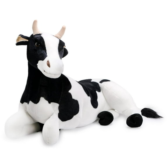 Milhouse the Cow | 2 1/2 Foot Long Big Stuffed Animal Plush | Shipping from Texas | By TigerHart Toys