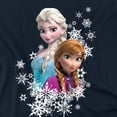 thumbnail image 3 of Frozen  Adult Anna And Elsa Snowflake Portrait T-Shirt, 3 of 4