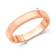 thumbnail image 2 of CARATS FOR YOU 4mm Flat Court Wedding Band with Bevelled Edge Crafted is Available in 14K Rose Gold For Her & Him, Band Size- 10.5, 2 of 6