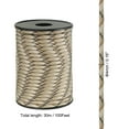 thumbnail image 2 of 100FT 550 Paracord, 9 Strand Parachutes Cord Spool 4mm Survival Strong Rope String for Camping Hiking, Desert Camouflage, 2 of 5