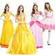 thumbnail image 2 of Disfraz de princesa de melocotón para mujer, vestido de princesa bella para fiesta de Halloween, vestido de cumpleaños para madre e hijos, fiesta de Carnaval, 2 of 5
