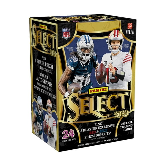 Caja de cartas coleccionables Panini Select Football 2023 con 6 paquetes