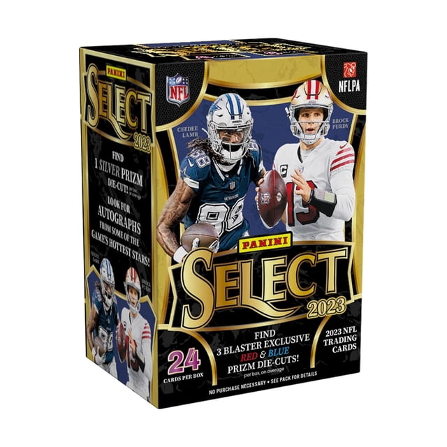 Caja de cartas coleccionables Panini Select Football 2023 con 6 paquetes
