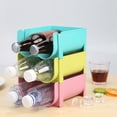 thumbnail image 2 of Estante de almacenamiento de bebidas, estante plegable para refrigerador que ahorra espacio azul Sywqhk Libre de BPA, 2 of 5