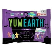 YumEarth Halloween Organic Sour Littles Chewy Candy - Vegan Candy Snacks, Individually Wrapped - 10 oz. (Pack of 20)