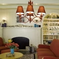 thumbnail image 4 of stanreset 3Pcs Lamp Shades Fabric Craft Bubble Lampshade for Table Floor Light Hanging Lighting, Brown, 4 of 7