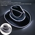 thumbnail image 3 of Sombrero de vaquero con luz LED brillante para fiesta de cumpleaños, sombrero de vaquera para novia, gorra de vaquera luminosa para discoteca, accesorios para despedida de soltero, sombrero de neón, s, 3 of 5