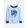 thumbnail image 2 of Wonder Nation Boys' Snug Fit Cotton Pajama Top and Pants Set, 2-Piece, Sizes 4-10, 2 of 3