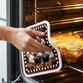 thumbnail image 3 of Red Chef Pot Holders for Kitchen Heatproof Potholder, 4 Pack Kitchen Gourmet Black Plaid Vintage Hot Pads Multipurpose Oven Pads Cloth Potholders Trivet for Cooking and Baking, 3 of 8