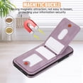 thumbnail image 2 of iPhone 16 Pro Wallet Case, Crossbody Shoulder Strap Premium PU Leather Cards Slots Stand Feature Shockproof Bumper Drop Protection Phone Case Cover for Apple iPhone 16 Pro, Purple, 2 of 8