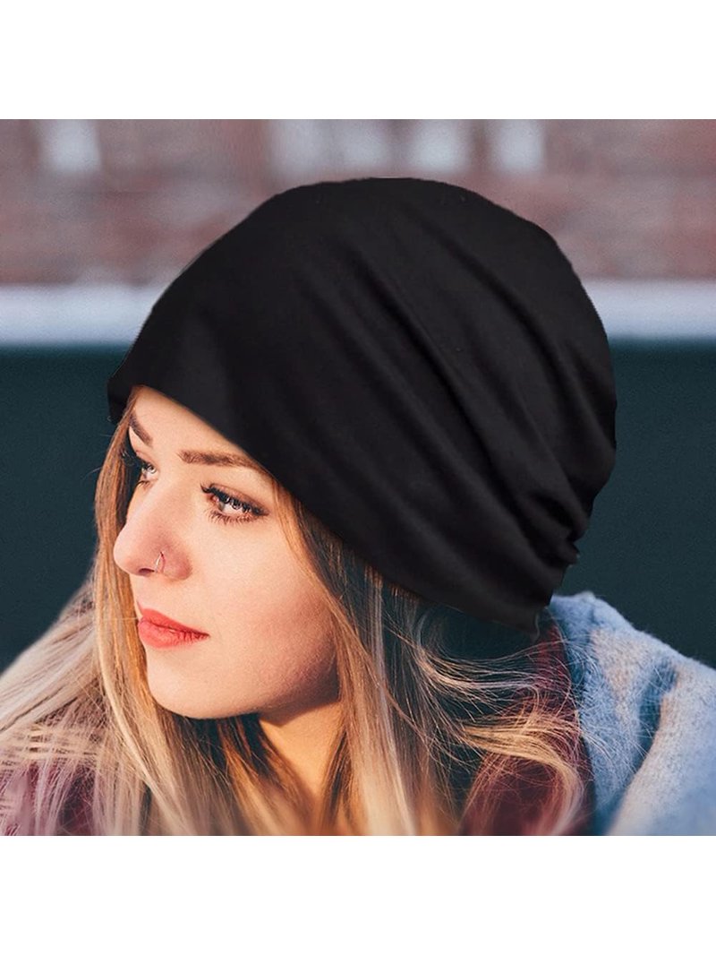 Zhengup Womens Chemo Headwear Hats Cotton Slouchy Beanie Cap  display picture 3