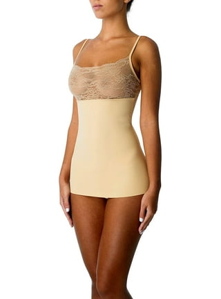 LELINTA Shapewear Slip Dress for Women Tummy Control Camisole Full Slip Under  Dress Seamless Body Shaper Seamless Tummy Control Underskirts Black/Beige  size S-2XL 