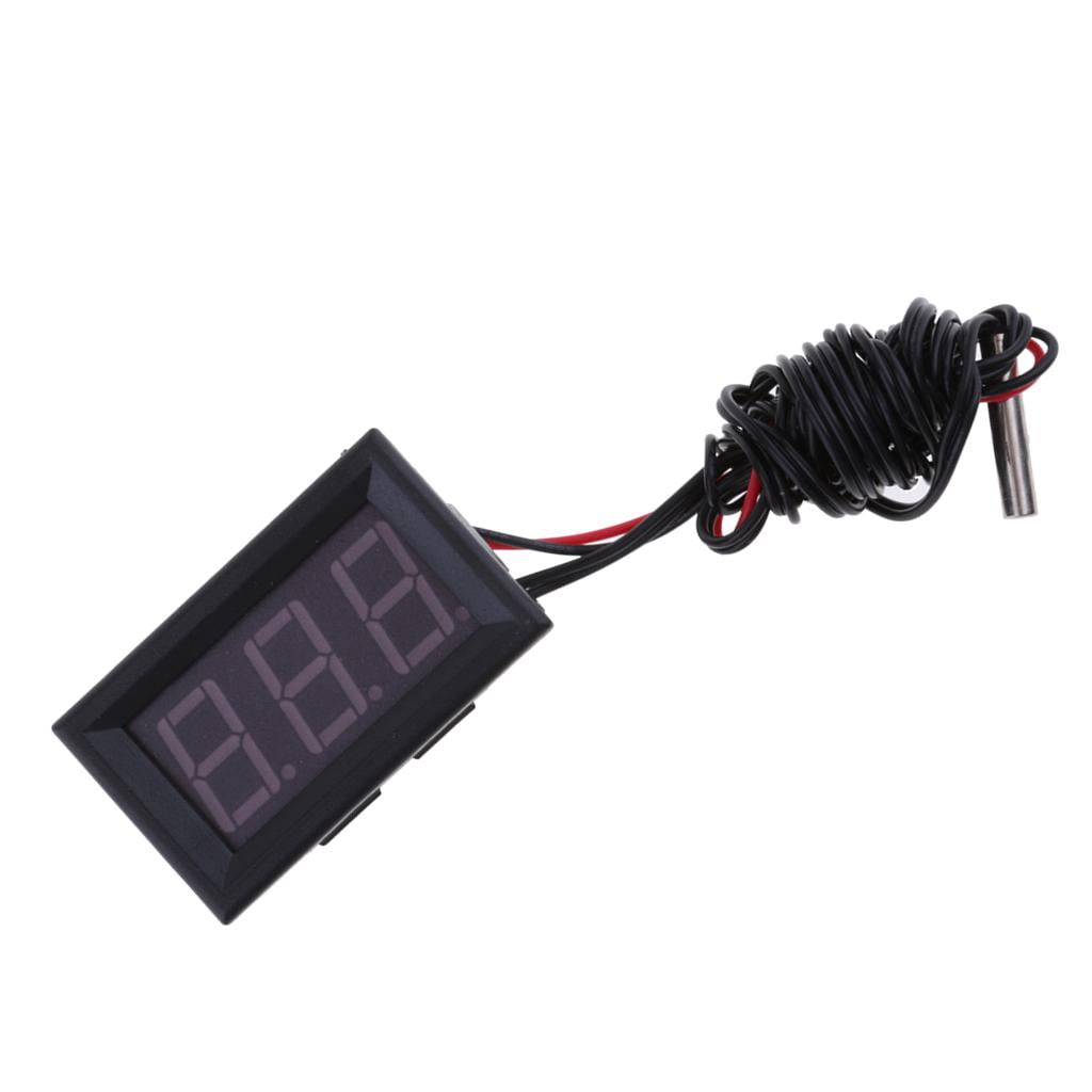 50 ~ 110℃ Digital LED Thermometer DC 12V Car Temperature Monitor Panel Meter 