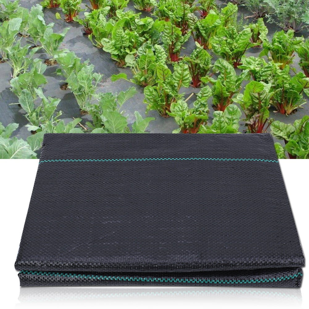 BIMZUC 3.3ft x 33ft Heavy Duty Weed Barrier Fabric Landscape Ground Cover Membrane for Garden Flower Beds and Pathways UV Resistant High Permeability Geotextile 1m x 10m Black