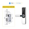 thumbnail image 2 of Door Lock, TTlock App Smart Fingerprint Door Lock Smart Digital APP Keypad Code Keyless Electronic Door Lock ,Easy to Install, 2 of 5