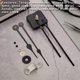 thumbnail image 4 of Cateissary Reloj de pared de 11 piezas, movimiento de cuarzo, conjunto de mecanismo de Motor ligero profesional, herramienta de reparación de relojería Decoración del hogar Cateissary HA062352-00, 4 of 6