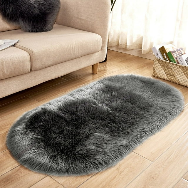 Vaidha Soft Rug Chair Cover Artificial Sheepskin Wool Warm Hairy Carpet Seat Mats Rug