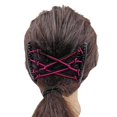 thumbnail image 4 of Pince à Cheveux Magique Extensible pour Femmes, Peigne Double pour Chignon, Outils de Coiffure, Rose, 4 of 7