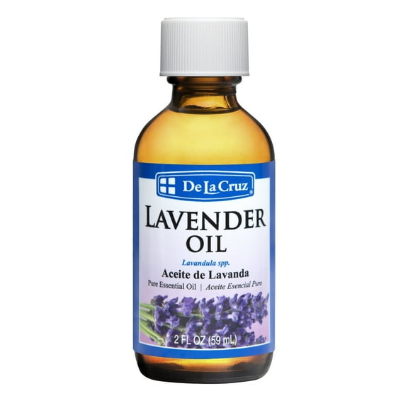 De La Cruz Lavender Essential Oil for Aromatherapy Diffuser and Humidifiers 100% Pure 2 fl oz (59 ml)