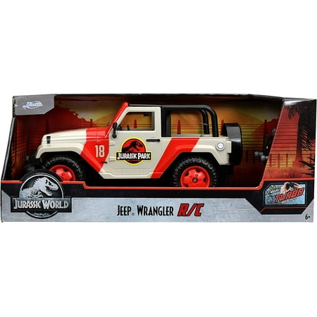 Jada Toys Jurassic World Hollywood Ride Jurassic Park Jeep Wrangler Remote car