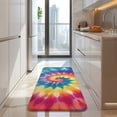 thumbnail image 4 of Colorful Rainbow Tie Dye Spiral Pattern Kitchen Rug Mat,Kitchen Runner Rugs Non Skid Washable,Decorative Kitchen Floor Mats for Kitchen,Sink,Laundry,17"x47.2", 4 of 7