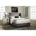 thumbnail image 3 of Pemberly Row Upholstered Wood & Fabric California King Bed in Black/Gray, 3 of 6