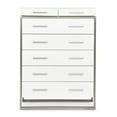 thumbnail image 6 of Michael Amini Marquee 7-Drawer Modern Chest in Cloud White, 6 of 11
