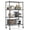 Black, variant on Sailvan 5-Tier Heavy Duty Metal Shelving Unit with Wheels, 1600lb Capacity Wire Storage Rack, 36"W x 18"D x 72"H, Adjustable Garage Shelves,Black