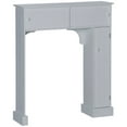 thumbnail image 2 of HOMCOM Freestanding Over the Toilet Bathroom Cabinet with Adjustable Shelves, Toilet Rack, Space Saver, Bathroom Storage Organizer, 2 of 9