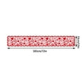 thumbnail image 3 of Table Runner Clearance! Bulestore Valentine's Day Table Flag Decoration Red Knitted Love Table Flag Valentines Day Decorations 1Pc Table Runner, 3 of 7