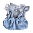 thumbnail image 1 of Ropa para muñecas de peluche de 8 pulgadas, top y pantalones, traje de repuesto, mono de decoración suave para Azul, 1 of 9