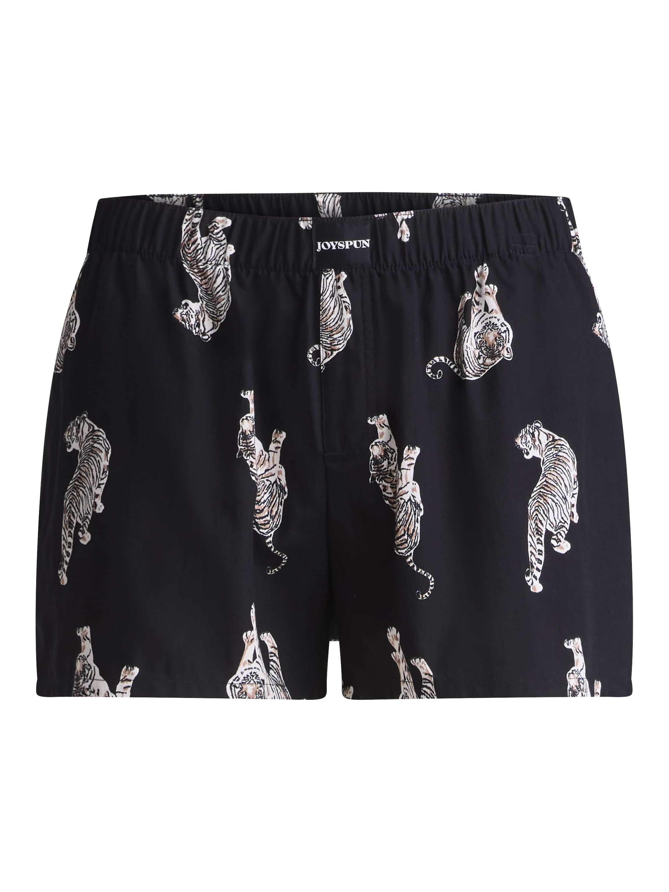 Joyspun Women's Woven Pajama Boxer Shorts, 3'' Inseam, Sizes XS-3X