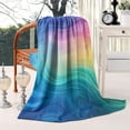 thumbnail image 2 of Rainbow Tie Dye Swirl Pattern Blanket,Comfortable Soft Lamb Wool Throw Blanket,All Season,Warm Lightweight Blankets for Sofa Bed Couch Living Room Chair,40"x50", 2 of 4