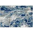 thumbnail image 3 of Bliss Rugs Abstract Indoor Doormat Contemporary Floor Mat for Entrance, Indoor Door Mat | Blue, 2' x 3', 3 of 8