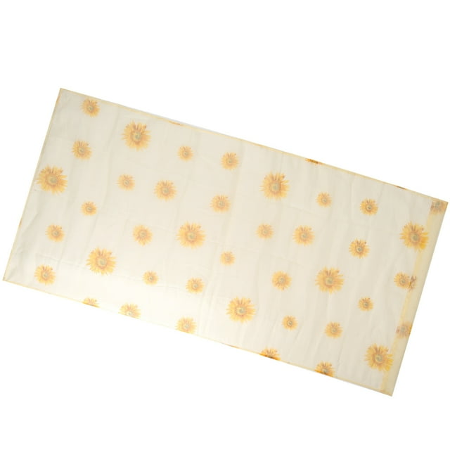 Cortinas de ventana ANGGREK de poliéster con patrón elegante girasol para comedor sala de estar