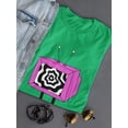 thumbnail image 3 of Toon Style Hypno Tv T-Shirt Women -Image by Shutterstock, Female Small, 3 of 4