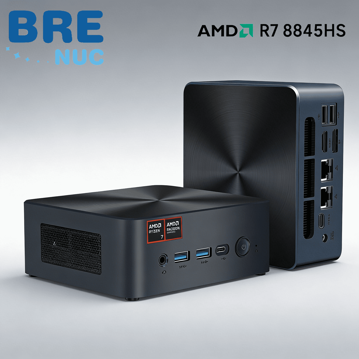 BRE NUC N7P Mini Gaming PC AMD Ryzen 7 8845HS, 32GB DDR5, 1TB SSD, Win11 Pro