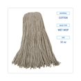 thumbnail image 4 of Boardwalk BWK732C 32 oz. Economical Lie-Flat Cotton Fiber Mop Head - White (12/Carton), 4 of 8