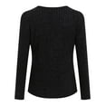 thumbnail image 5 of GEWSEY 3/4 Length Sleeve Womens Tops Lace Business Dressy Casual Blouses Spring Summer Fall Trendy Cute Work T Shirts (Black, M), 5 of 6