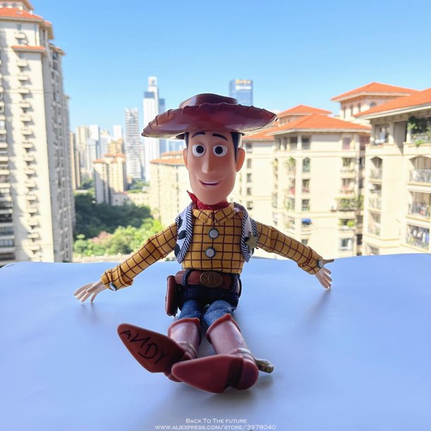 Figuras de acción de Disney Toy Story 4 para niños, Woody, Jessie, Alien, Rex, colección de Anime, modelo de juguete, regalo Gong Bohan LED