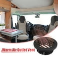 thumbnail image 2 of 2pcs Warm Air Vent Outlet 88mm Plastic Ducting Heater Air Vent Outlet Black for Car Auto Bus RV ATV, 2 of 6