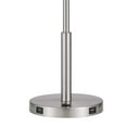 thumbnail image 4 of 16 Inch Adjustable LED Office Desk Lamp, 2 USB Ports, Silver, 4 of 5