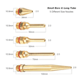 thumbnail image 2 of 5Pcs Glue GunCopper Nozzle Tips with O-Ring,Bore Long Tube Nozzles Thread Interchangeable Set for Hot MeltingGlue, 2 of 5