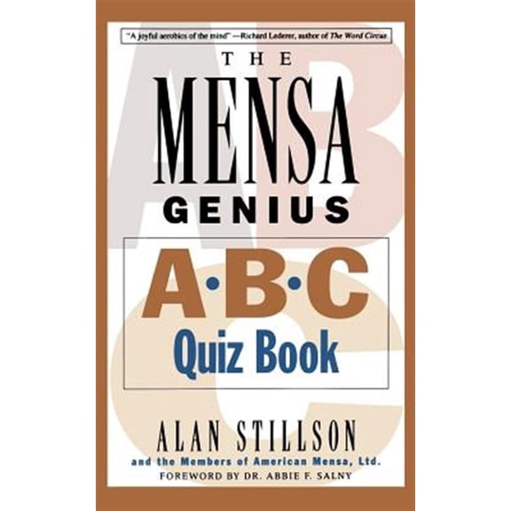 Pre-Owned Mensa Genius A-B-C Quiz Book (Paperback) 0201311356 9780201311358
