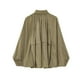 thumbnail image 2 of Chaqueta FindThy para mujer, estilo bomber abullonado, color verde, talla S, 2 of 6