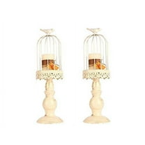 BOPORO 3 Pcs Glass Candle Holders for Pillar & Taper Candle Elegant Crystal Candlesticks Home Décor