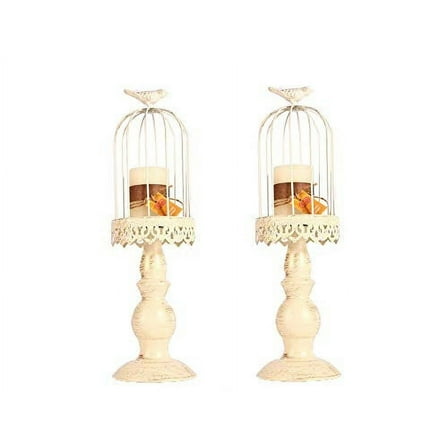 BOPORO 3 Pcs Glass Candle Holders for Pillar & Taper Candle Elegant Crystal Candlesticks Home Décor