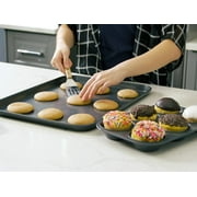 Elbee 8-Pc Baking Pan Kitchen Set Carbon Steel Bakeware Essential Baking Supplies